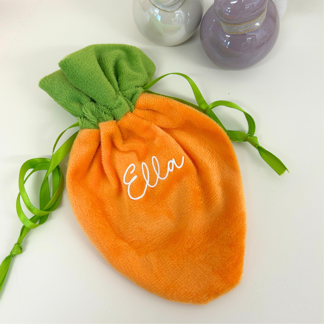 Personalised carrot bag