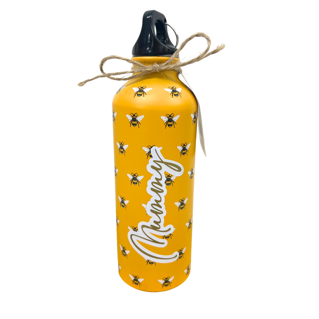 Personalised bumble bee drinks bottle