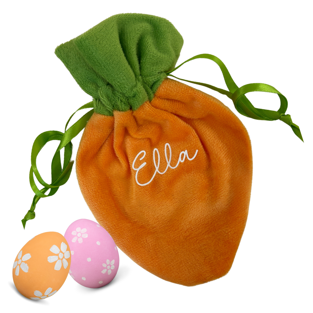 Personalised carrot bag