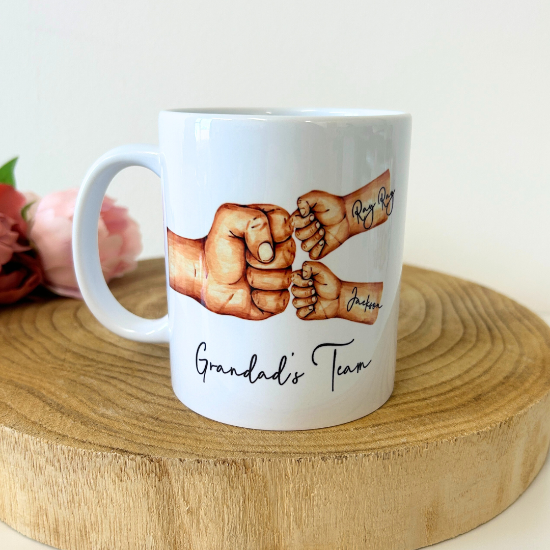Personalised fathers day mug