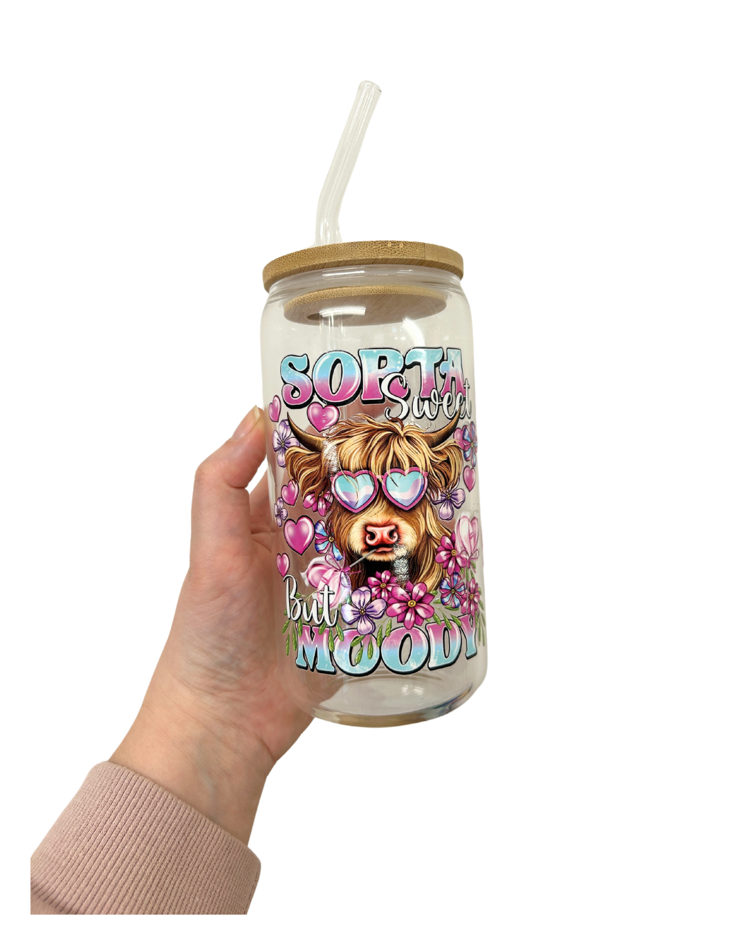 Sorta sweet but moody - Libbey glass with bamboo lid and straw