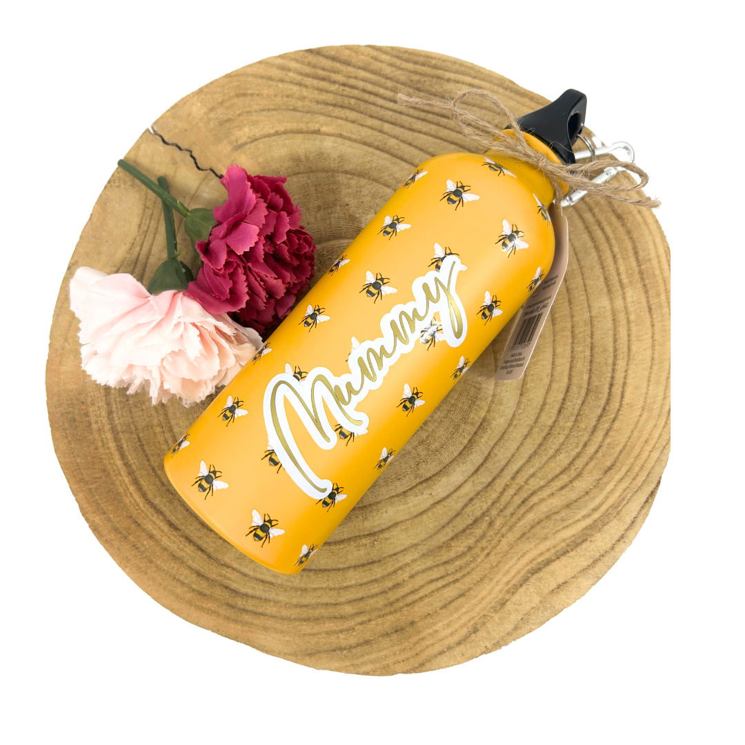 Personalised bumble bee drinks bottle