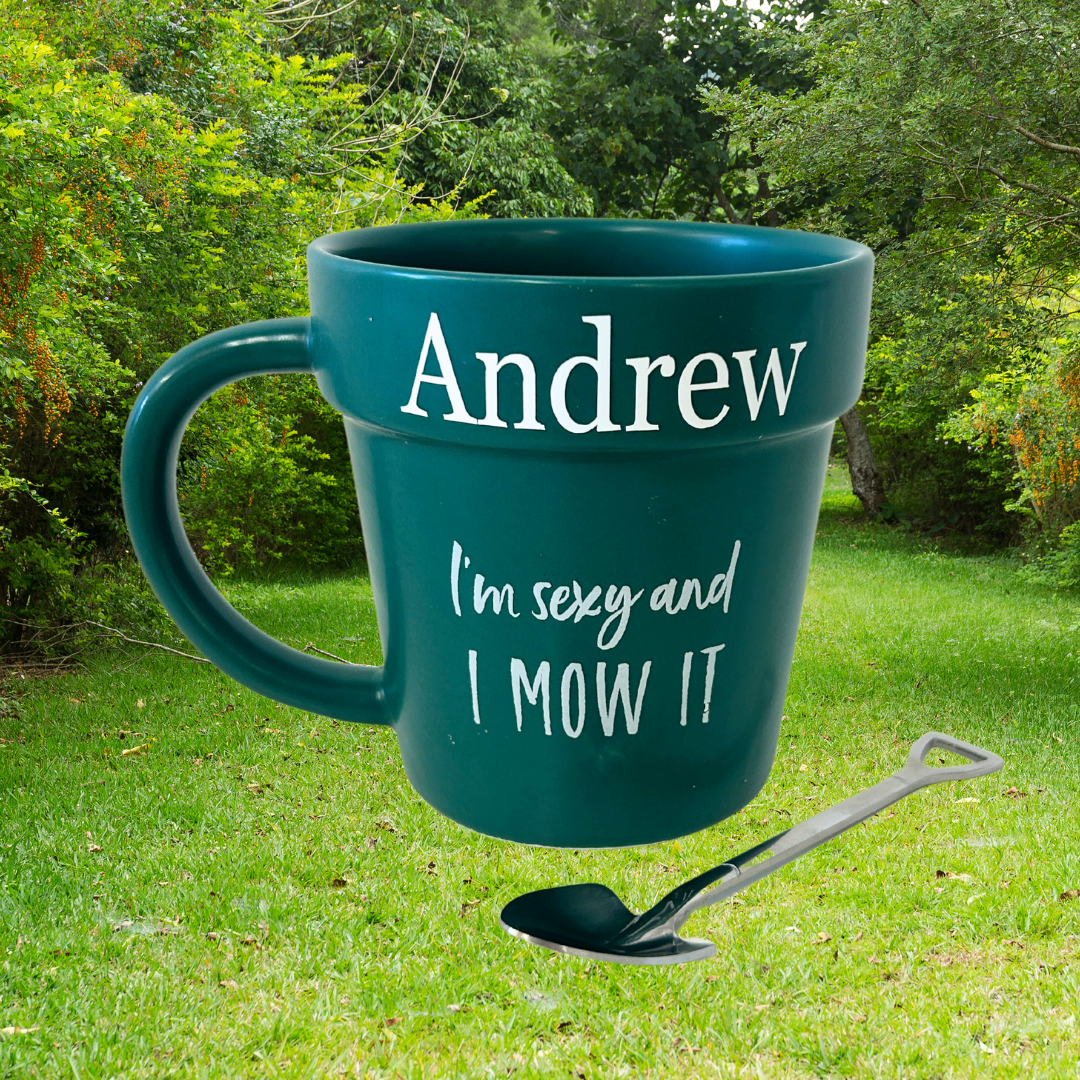 Funny plant pot mug - Personalised plant pot mug