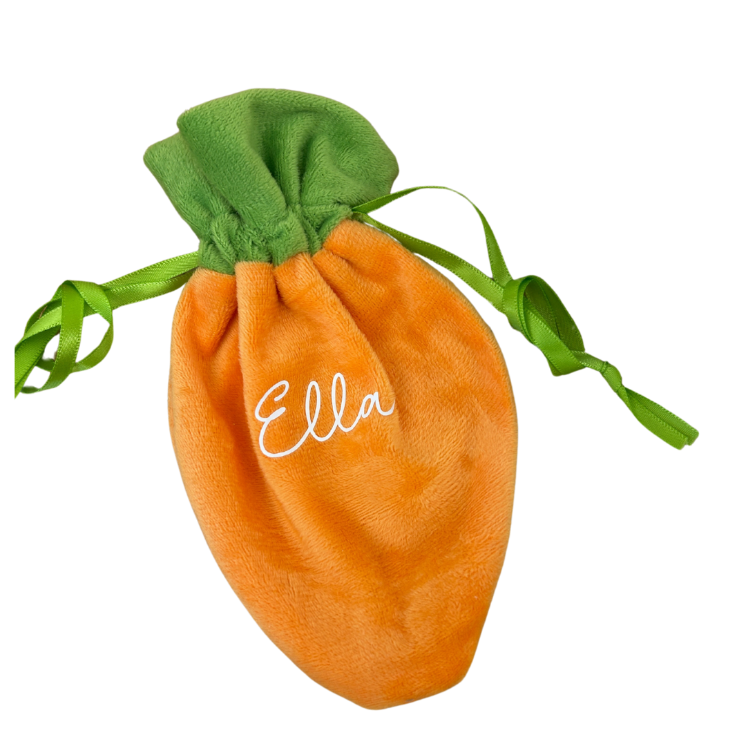 Personalised carrot bag