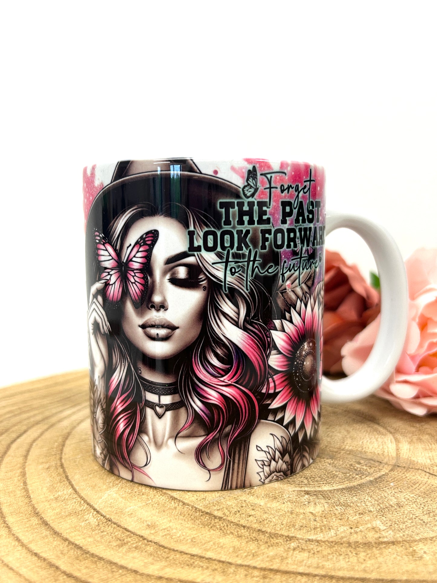 Forget the past - feel good mug - gift for her