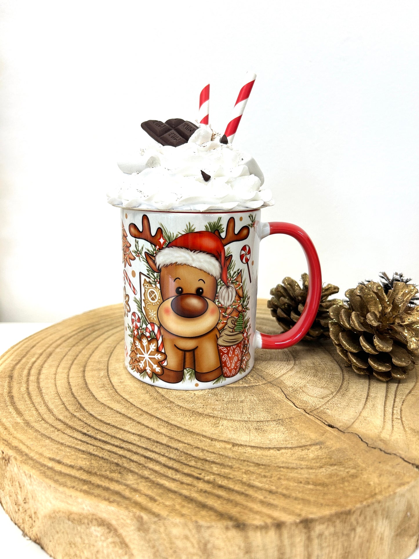 Christmas reindeer mug