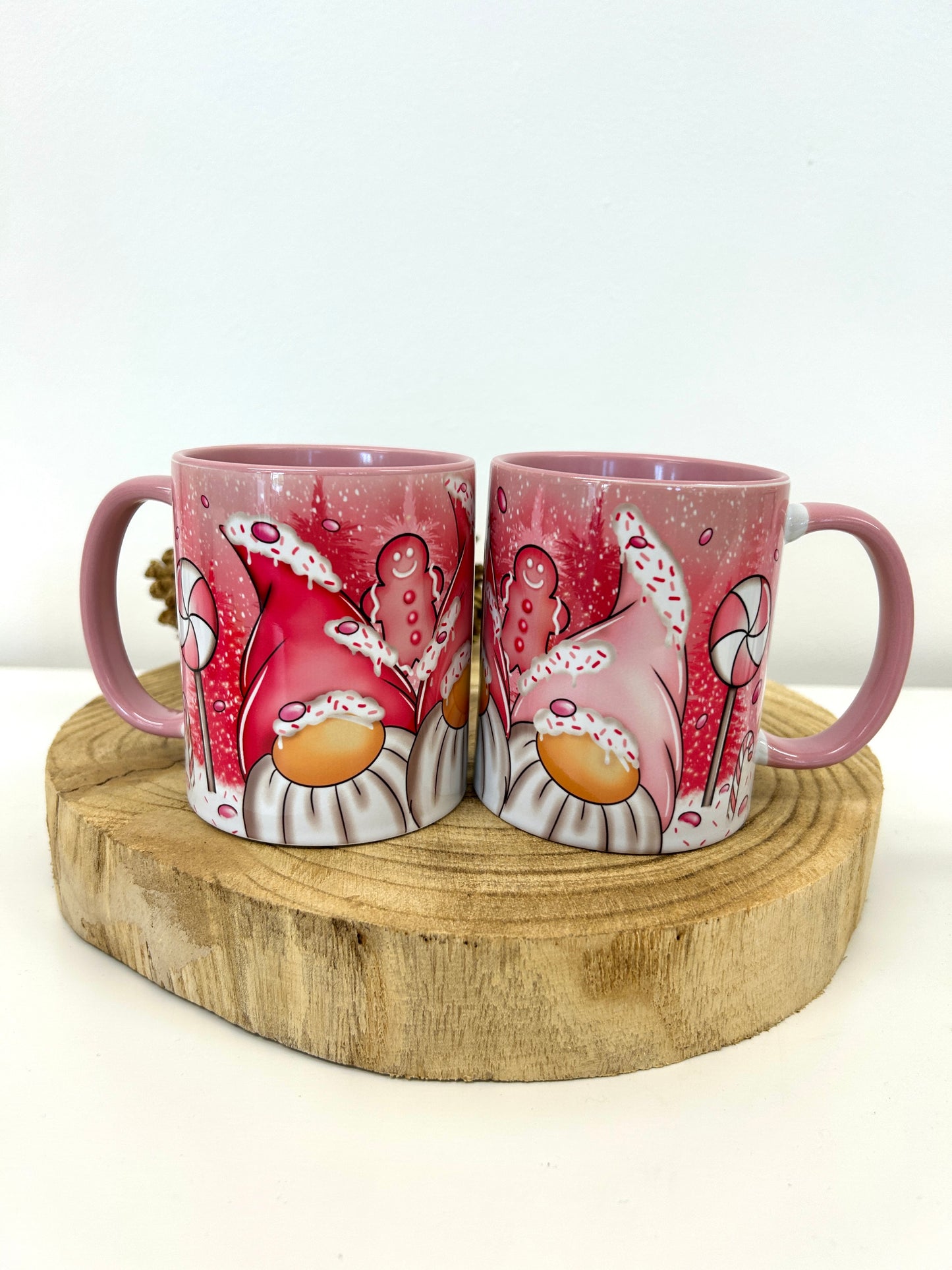 Pink gonk mug -  Christmas mug