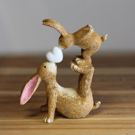 Bunny decoration - Jasper & Bonnie Heart Kisses