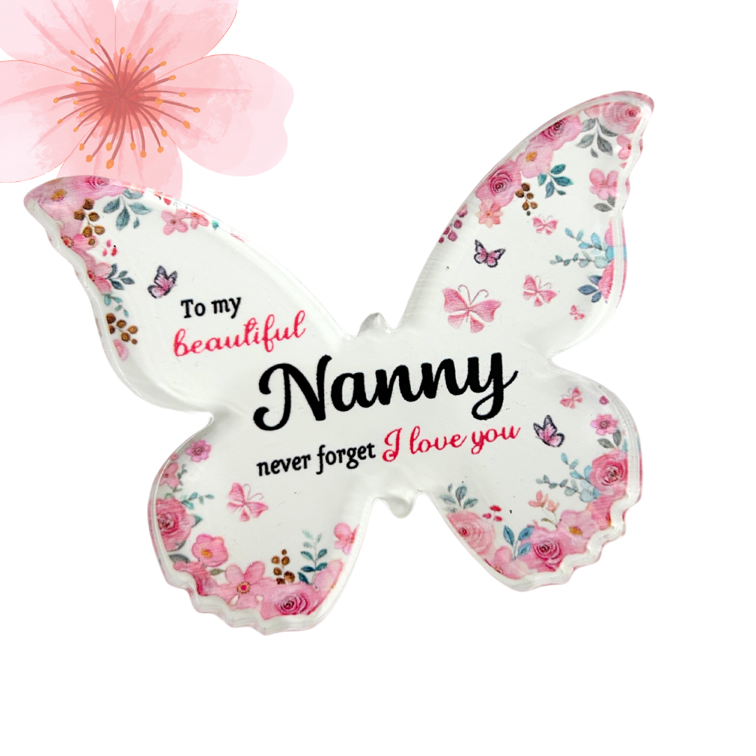 Nanny Freestanding Butterfly - Mothers day gift