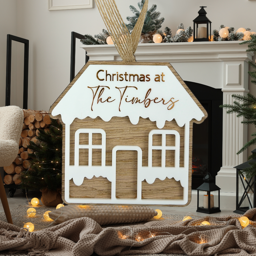 Personalised Christmas house decoration