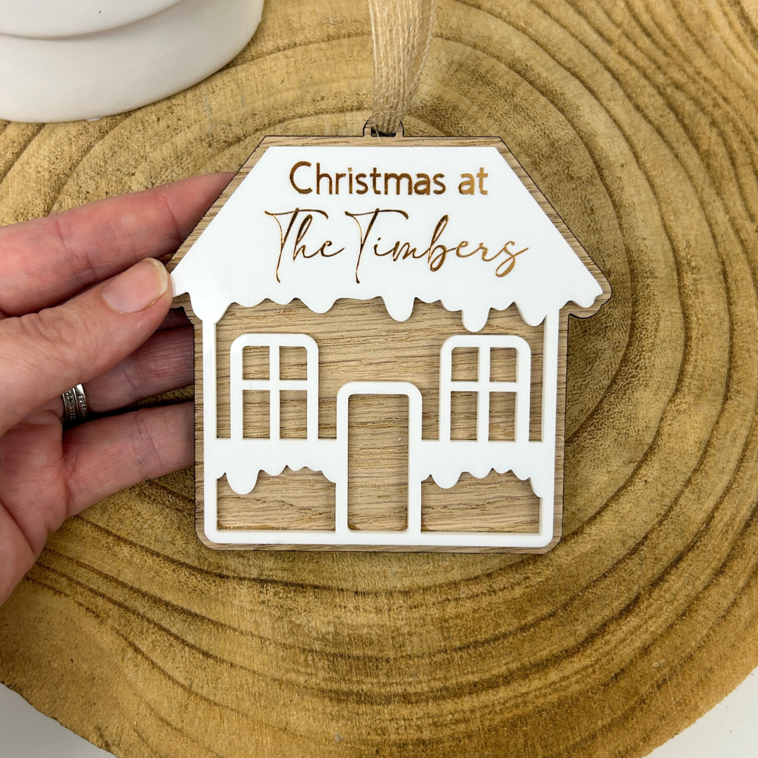 Personalised Christmas house decoration