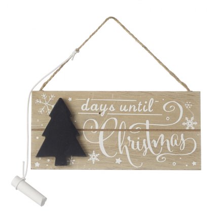 Christmas countdown chalkboard