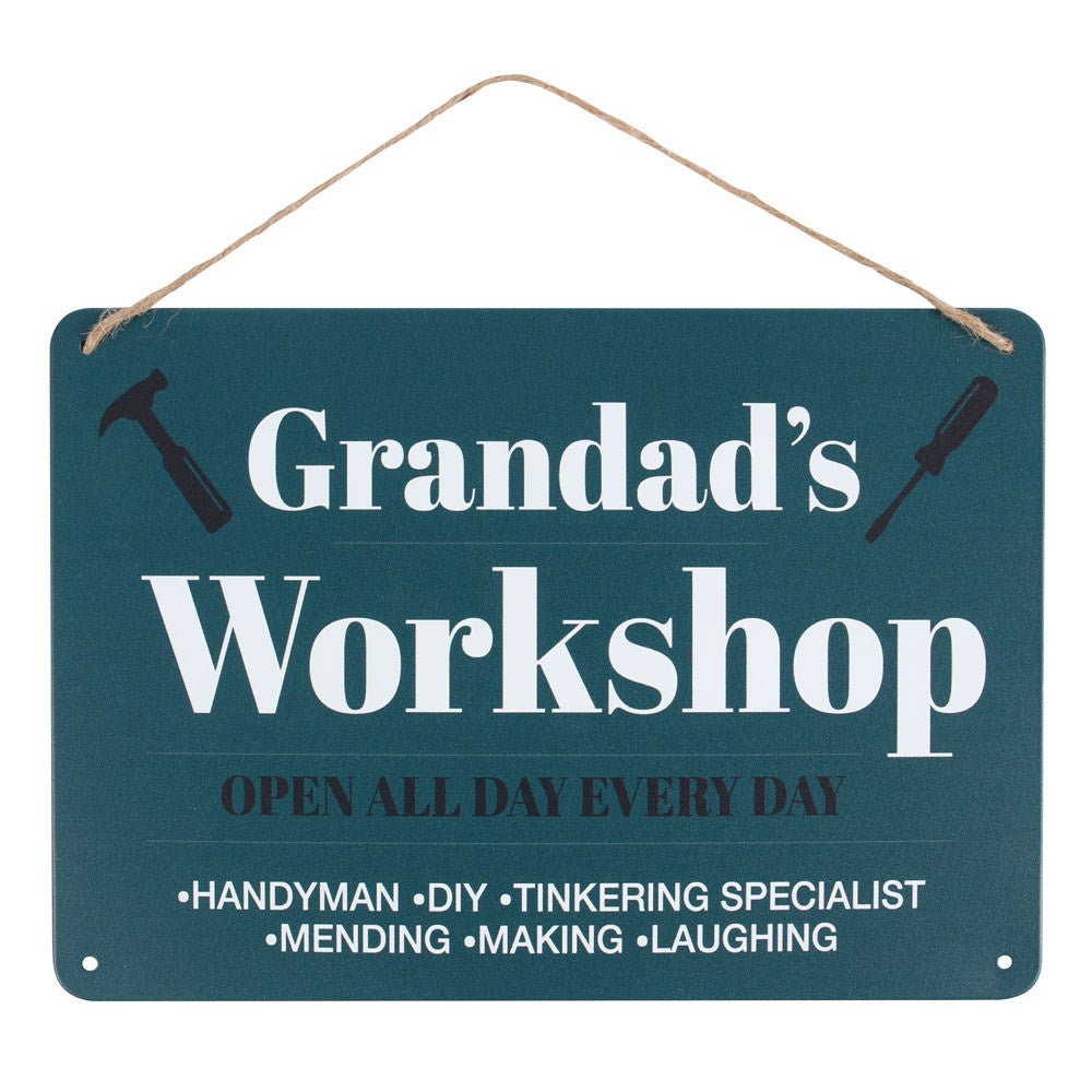Grandad workshop sign - Gift for grandad - Fathers day