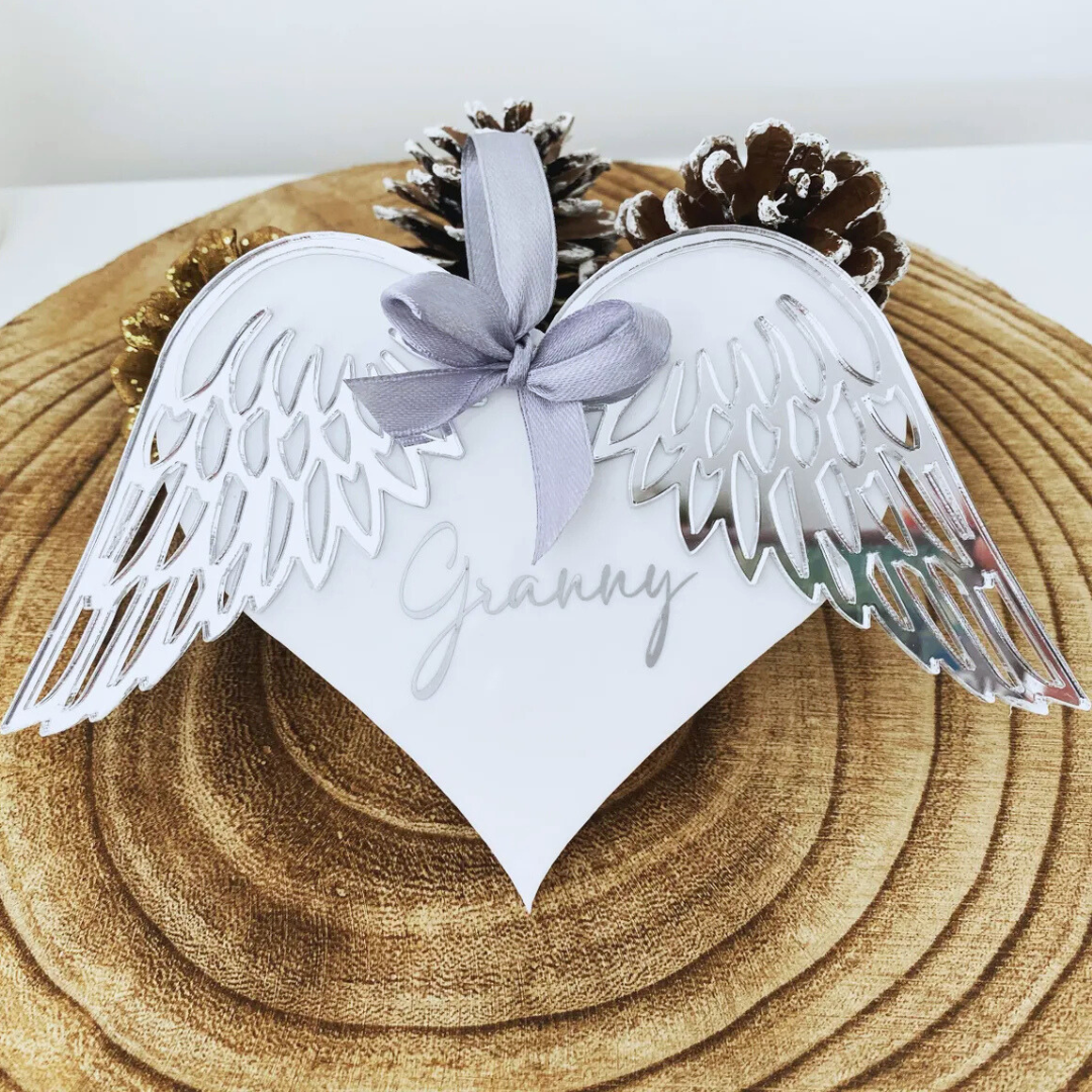 Personalised memorial wings