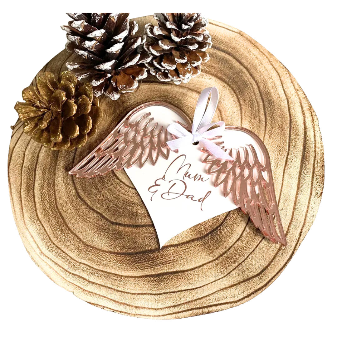 Personalised memorial wings