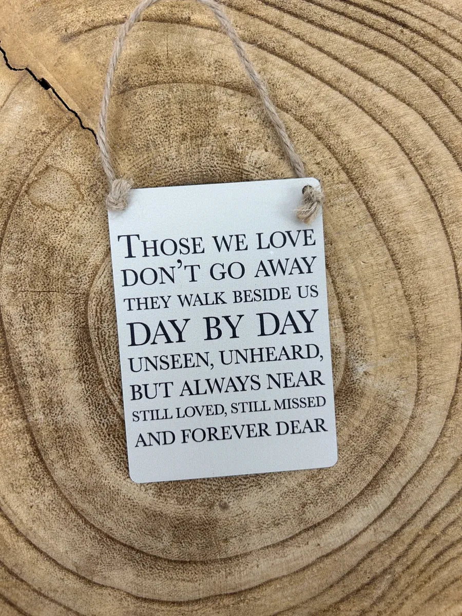 Mini Metal Quote Signs - Various designs