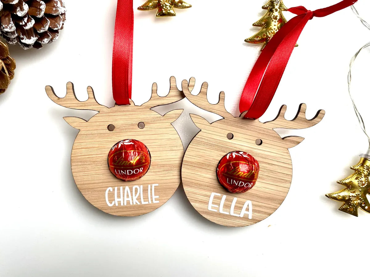 Personalised reindeer head - chocolate holders
