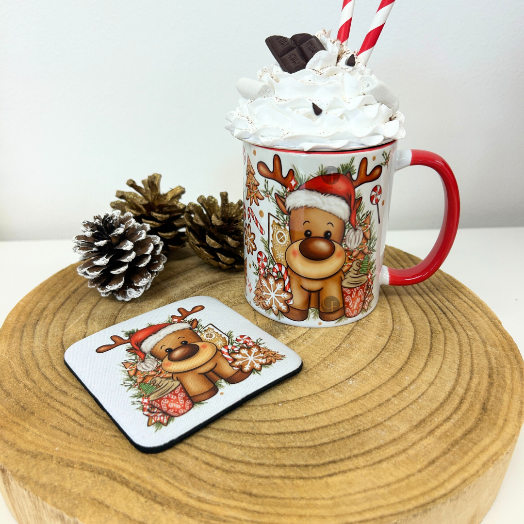 Christmas reindeer mug