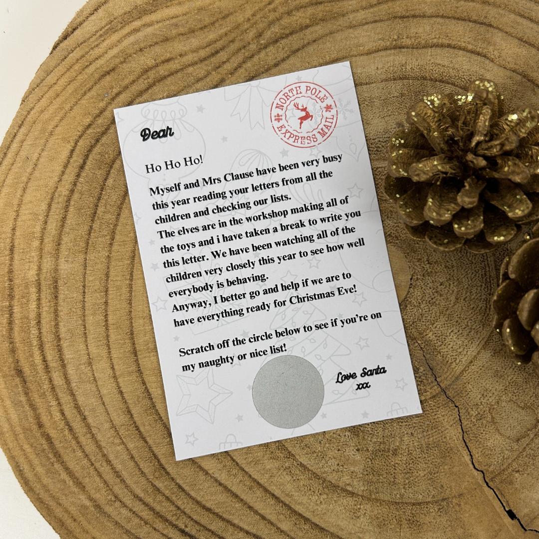 Christmas scratch card