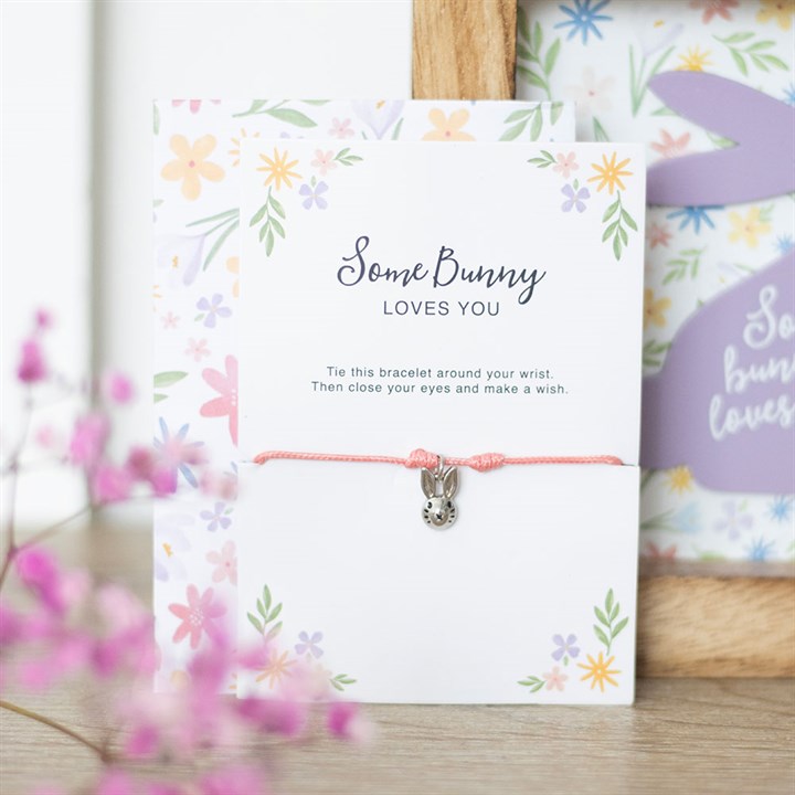 Some 'Bunny' loves you charm bracelet. Easter gift