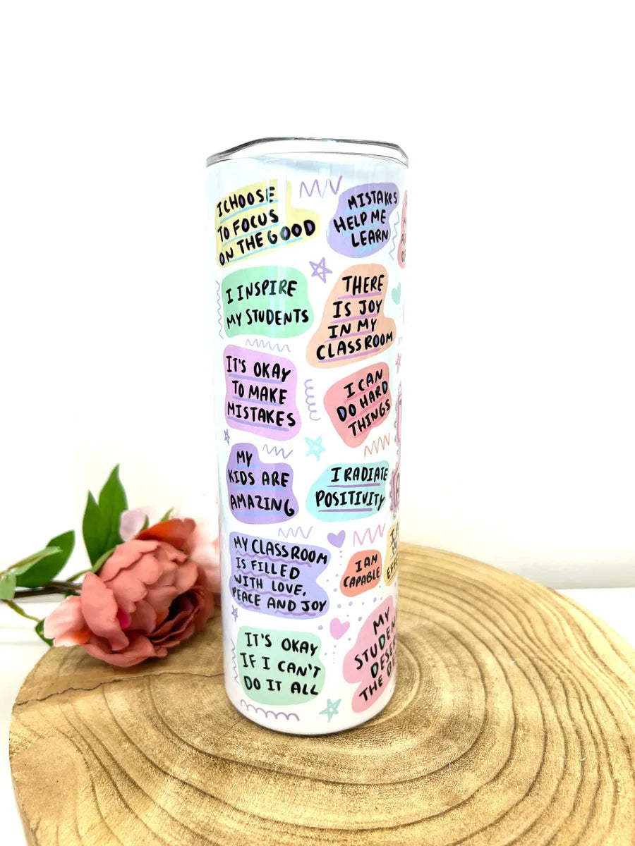 Teacher/Teaching assistant printed tumbler