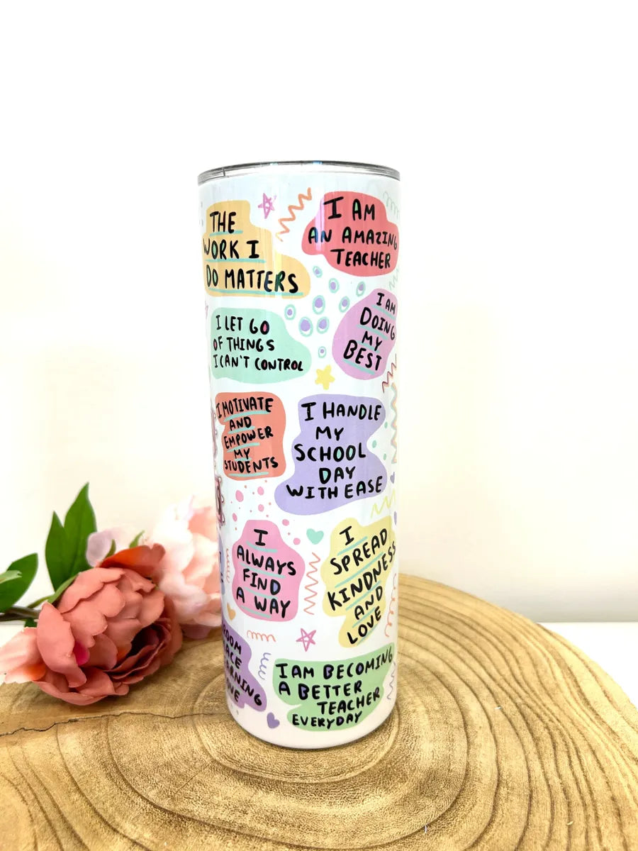 Teacher/Teaching assistant printed tumbler