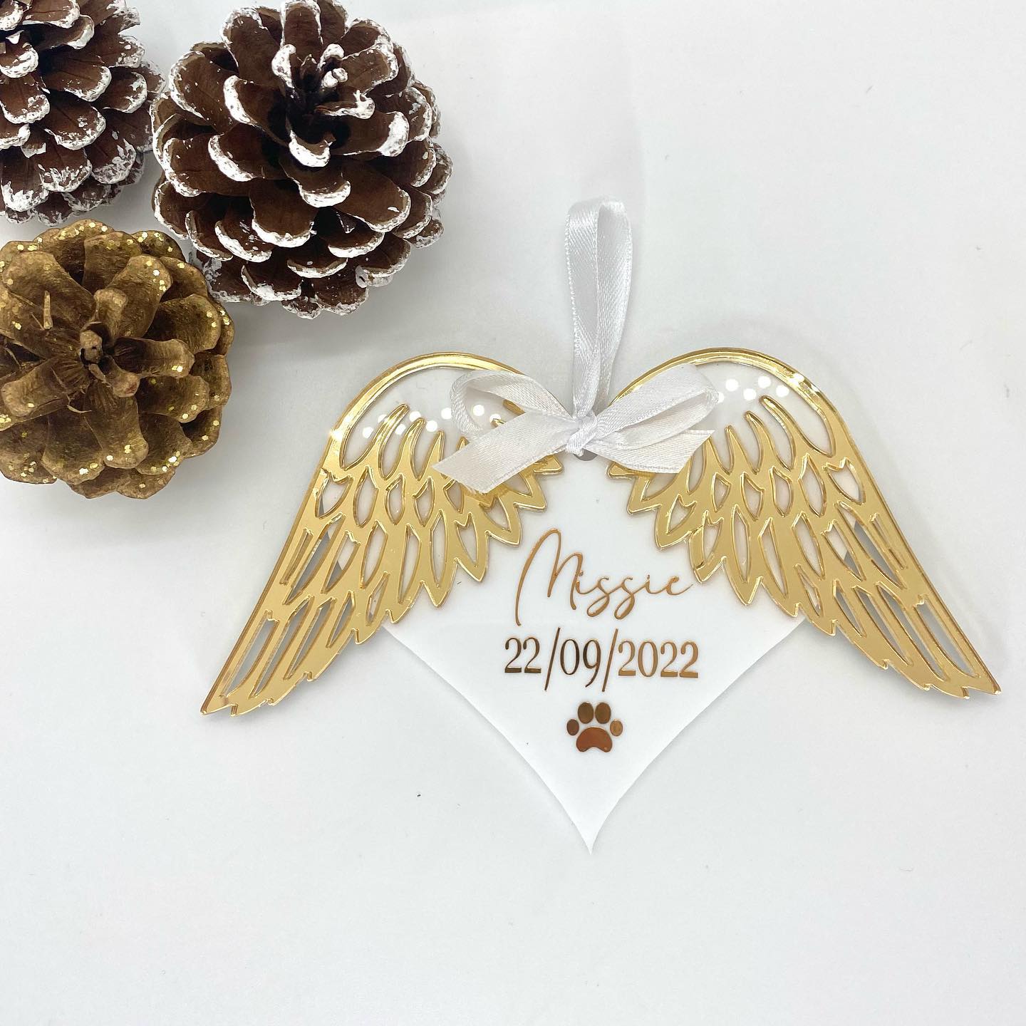Personalised memorial wings