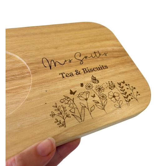 Personalised teacher tea & biscuit board