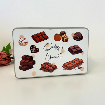 Personalised chocolate tin