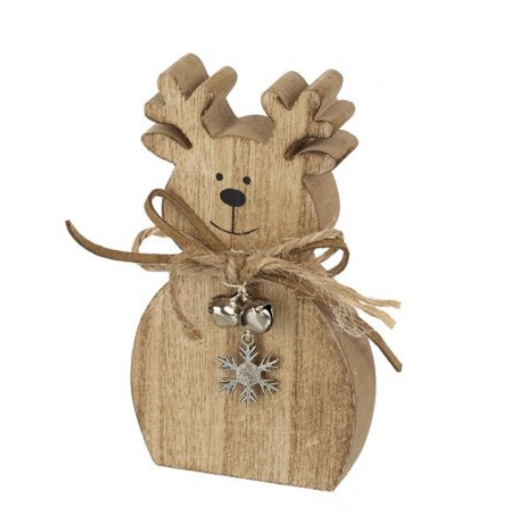 Freestanding reindeer with bell