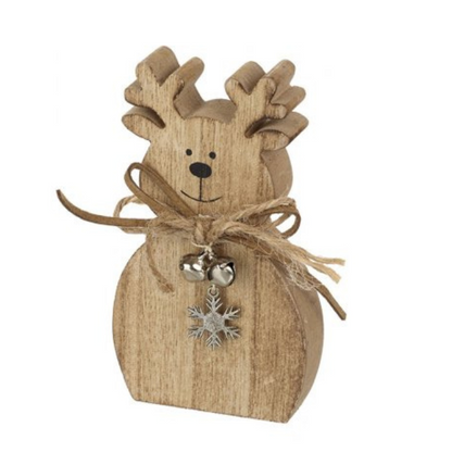 Freestanding reindeer with bell