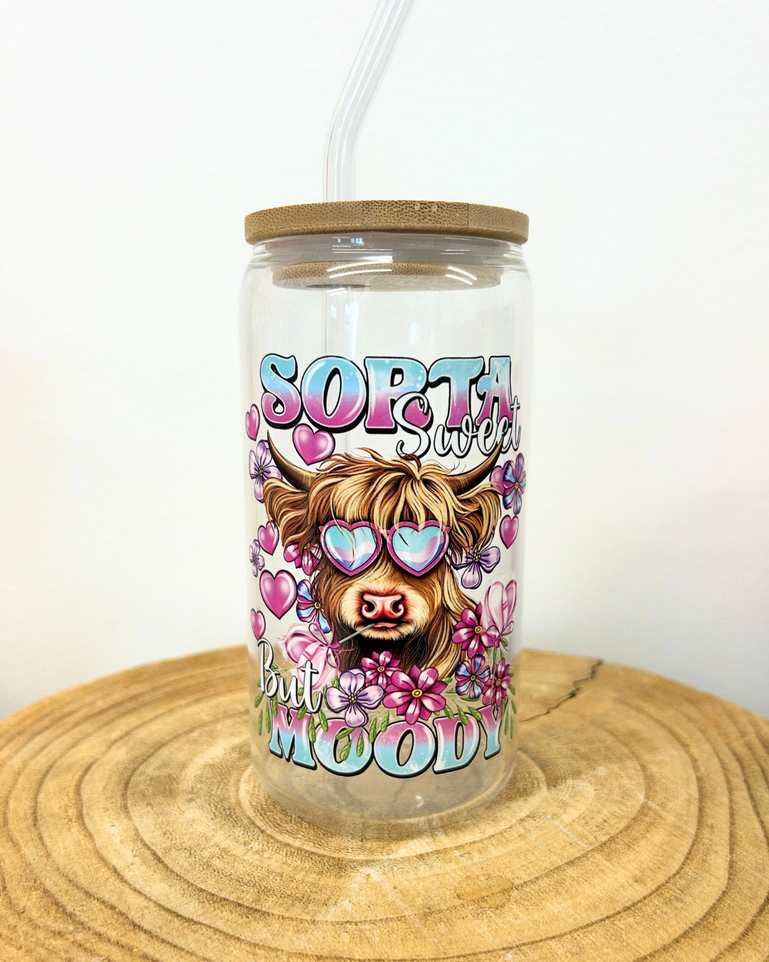 Sorta sweet but moody - Libbey glass with bamboo lid and straw
