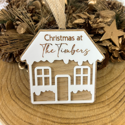 Personalised Christmas house decoration, Family christmas decoration