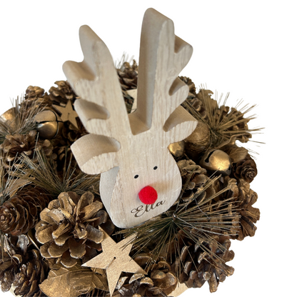 Personalised reindeer decoration -Freestanding