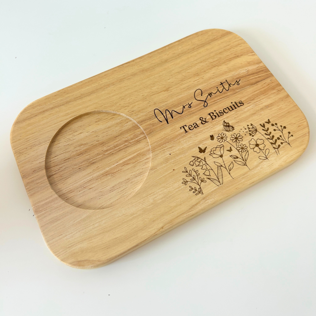 Personalised teacher tea & biscuit board