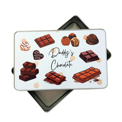 Personalised chocolate tin