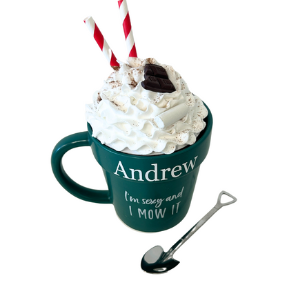 Funny plant pot mug - Personalised plant pot mug