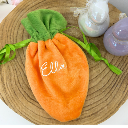 Personalised carrot bag