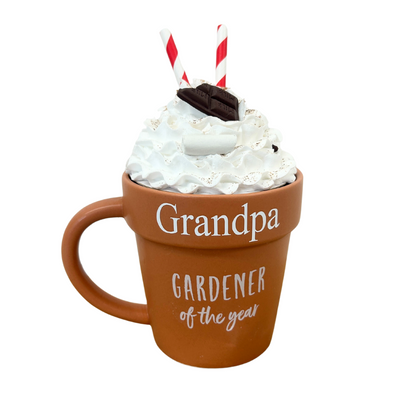Gardener of the year plant pot mug - Personalised