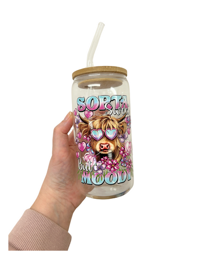 Sorta sweet but moody - Libbey glass with bamboo lid and straw