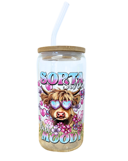Sorta sweet but moody - Libbey glass with bamboo lid and straw