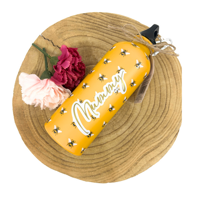Personalised bumble bee drinks bottle