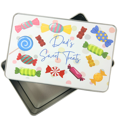 Personalised sweet tin - Dads sweets, Daddys sweets