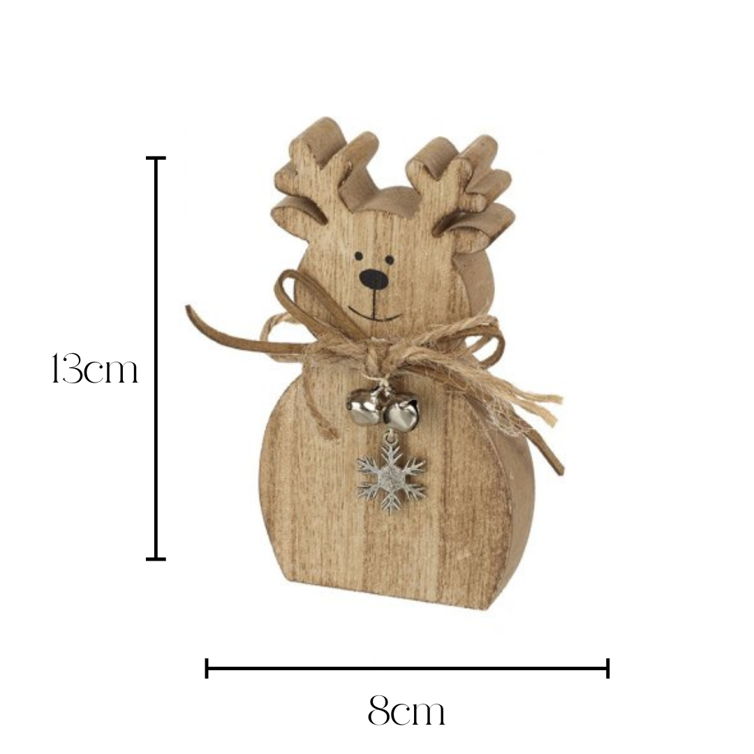Freestanding reindeer with bell