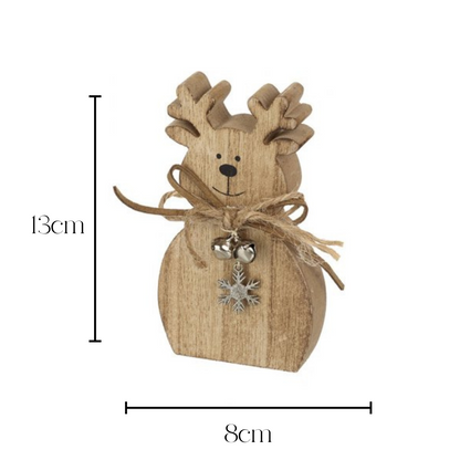 Freestanding reindeer with bell