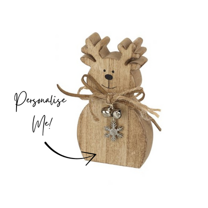 Freestanding reindeer with bell