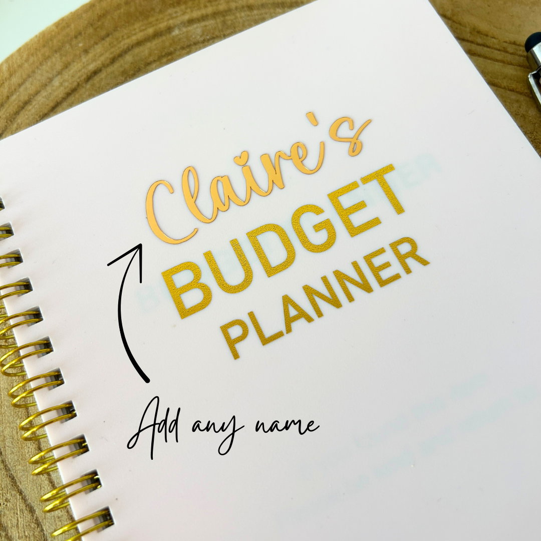 Personalised Budget notebook