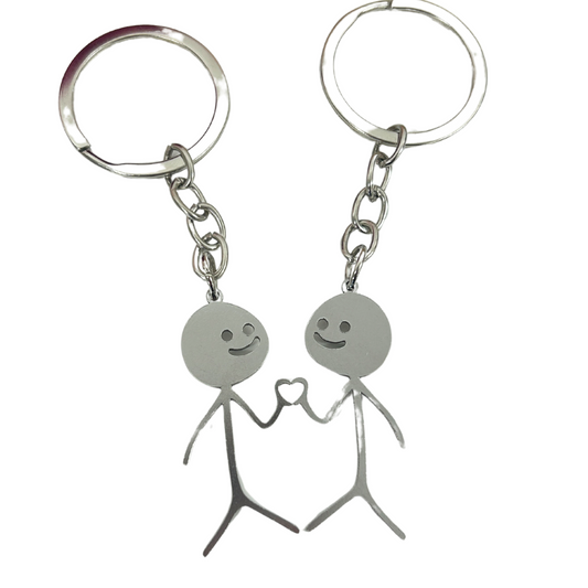 Metal couple keyring - Valentines gift - Gift for couples