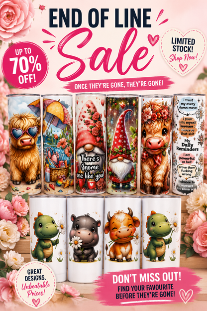 SALE - end of line Tumblers