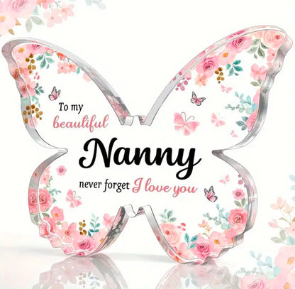 Nanny Freestanding Butterfly - Mothers day gift
